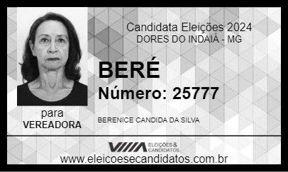 Candidato BERÉ 2024 - DORES DO INDAIÁ - Eleições