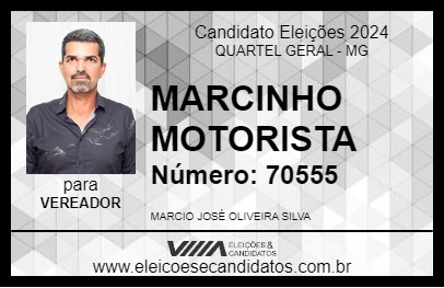 Candidato MARCINHO MOTORISTA 2024 - QUARTEL GERAL - Eleições