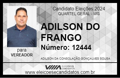 Candidato ADILSON DO FRANGO 2024 - QUARTEL GERAL - Eleições