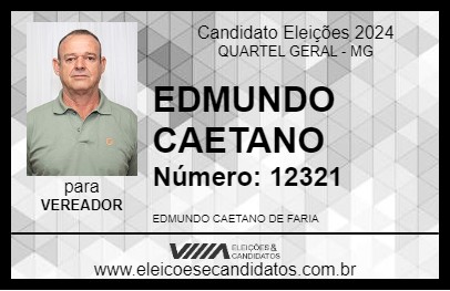 Candidato EDMUNDO CAETANO 2024 - QUARTEL GERAL - Eleições