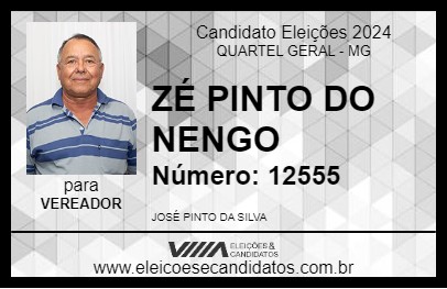 Candidato ZÉ PINTO DO NENGO 2024 - QUARTEL GERAL - Eleições