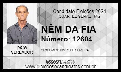 Candidato NÊM DA FIA 2024 - QUARTEL GERAL - Eleições