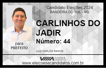 Candidato CARLINHOS DO JADIR 2024 - BANDEIRA DO SUL - Eleições