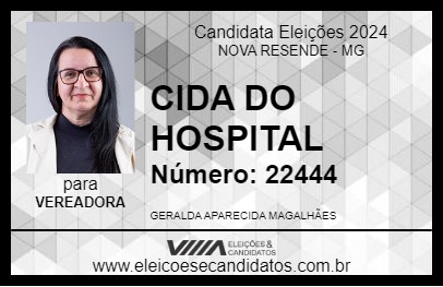 Candidato CIDA DO HOSPITAL 2024 - NOVA RESENDE - Eleições