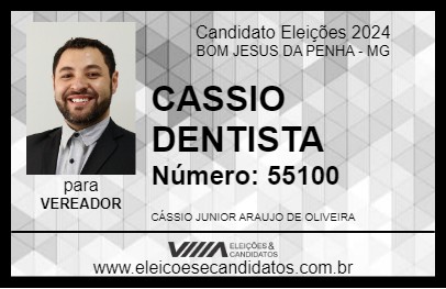 Candidato CASSIO DENTISTA 2024 - BOM JESUS DA PENHA - Eleições