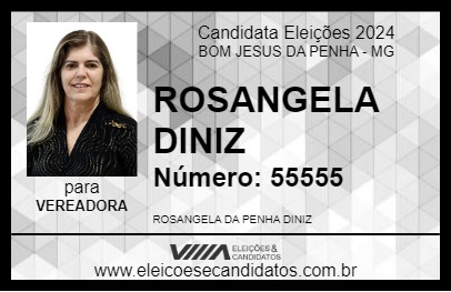 Candidato ROSANGELA DINIZ 2024 - BOM JESUS DA PENHA - Eleições