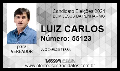 Candidato LUIZ CARLOS 2024 - BOM JESUS DA PENHA - Eleições