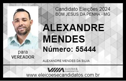 Candidato ALEXANDRE MENDES 2024 - BOM JESUS DA PENHA - Eleições