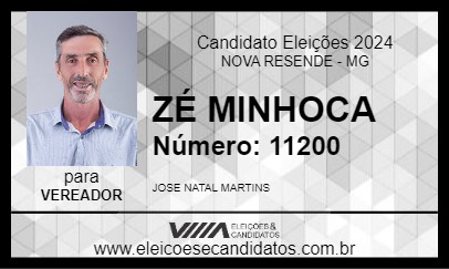 Candidato ZÉ MINHOCA 2024 - NOVA RESENDE - Eleições