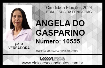 Candidato ANGELA DO GASPARINO 2024 - BOM JESUS DA PENHA - Eleições