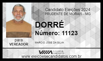 Candidato DORRÉ 2024 - PRUDENTE DE MORAIS - Eleições