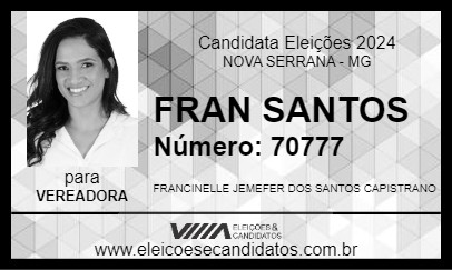 Candidato FRAN SANTOS 2024 - NOVA SERRANA - Eleições