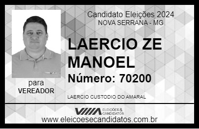 Candidato LAERCIO ZE MANOEL 2024 - NOVA SERRANA - Eleições