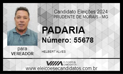 Candidato PADARIA 2024 - PRUDENTE DE MORAIS - Eleições