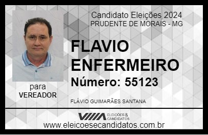 Candidato FLAVIO ENFERMEIRO 2024 - PRUDENTE DE MORAIS - Eleições