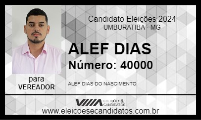 Candidato ALEF DIAS 2024 - UMBURATIBA - Eleições