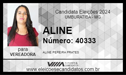 Candidato ALINE 2024 - UMBURATIBA - Eleições