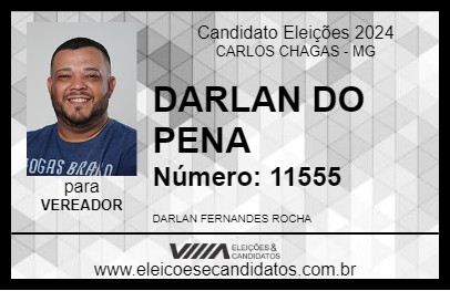 Candidato DARLAN DO PENA 2024 - CARLOS CHAGAS - Eleições