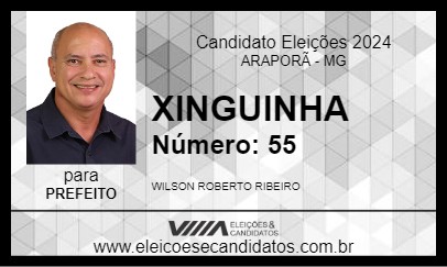 Candidato XINGUINHA 2024 - ARAPORÃ - Eleições