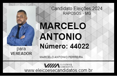 Candidato MARCELO PAGODEIRO 2024 - RAPOSOS - Eleições