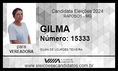 Candidato GILMA 2024 - RAPOSOS - Eleições