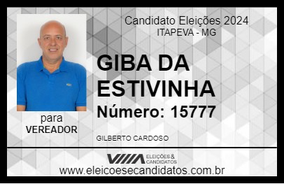 Candidato GIBA DA ESTIVINHA 2024 - ITAPEVA - Eleições