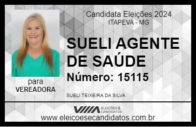 Candidato SUELI AGENTE DE SAÚDE 2024 - ITAPEVA - Eleições