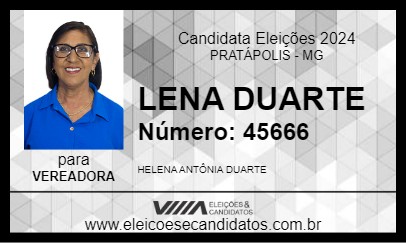 Candidato LENA DUARTE 2024 - PRATÁPOLIS - Eleições