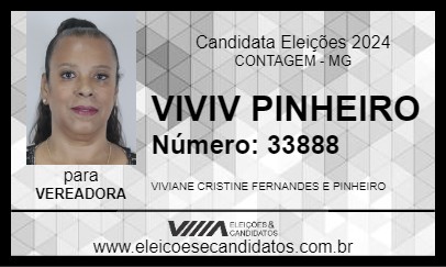 Candidato VIVI PINHEIRO 2024 - CONTAGEM - Eleições