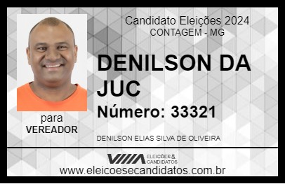 Candidato DENILSON DA JUC 2024 - CONTAGEM - Eleições