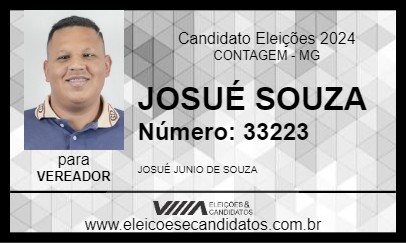 Candidato JOSUÉ SOUZA 2024 - CONTAGEM - Eleições