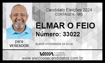 Candidato ELMAR O FEIO 2024 - CONTAGEM - Eleições