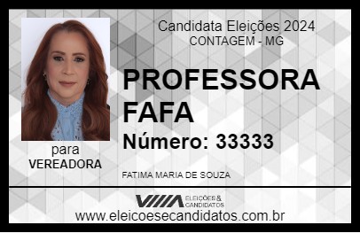 Candidato PROFESSORA FAFA 2024 - CONTAGEM - Eleições