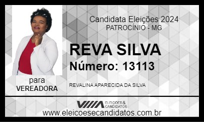 Candidato REVA SILVA 2024 - PATROCÍNIO - Eleições