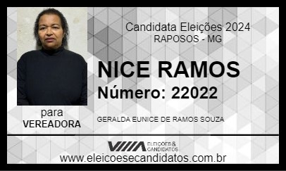 Candidato NICE RAMOS 2024 - RAPOSOS - Eleições