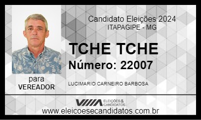 Candidato TCHE TCHE 2024 - ITAPAGIPE - Eleições