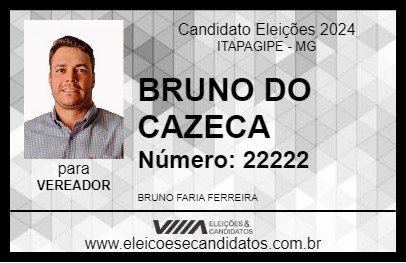 Candidato BRUNO DO CAZECA 2024 - ITAPAGIPE - Eleições