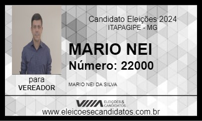 Candidato MARIO NEI 2024 - ITAPAGIPE - Eleições