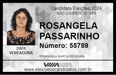 Candidato ROSANGELA PASSARINHO 2024 - SÃO LOURENÇO - Eleições