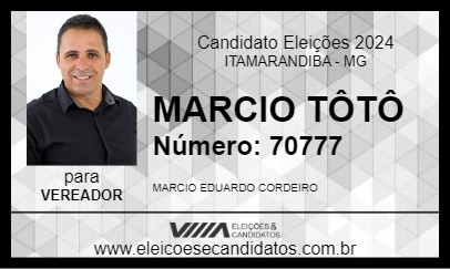 Candidato MARCIO TÔTÔ 2024 - ITAMARANDIBA - Eleições