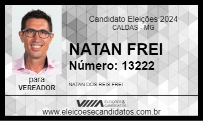 Candidato NATAN FREI 2024 - CALDAS - Eleições