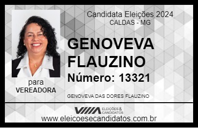 Candidato GENOVEVA FLAUZINO 2024 - CALDAS - Eleições