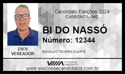 Candidato BI DO NASSÓ 2024 - CARBONITA - Eleições