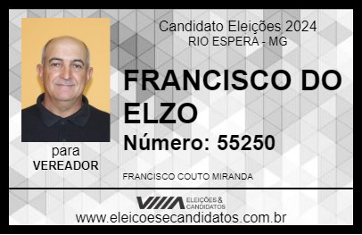 Candidato FRANCISCO DO ELZO 2024 - RIO ESPERA - Eleições