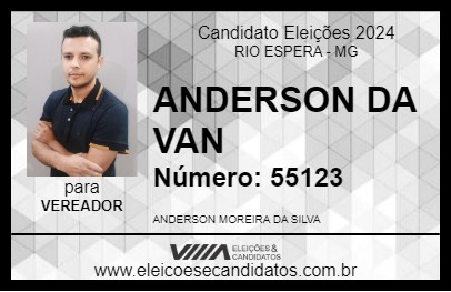 Candidato ANDERSON DA VAN 2024 - RIO ESPERA - Eleições