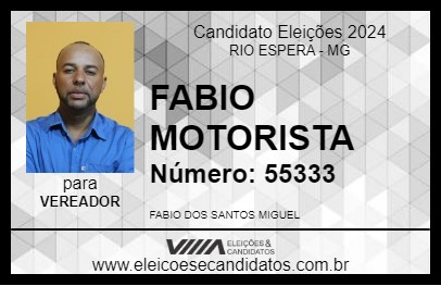 Candidato FABIO MOTORISTA 2024 - RIO ESPERA - Eleições