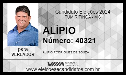 Candidato ALÍPIO 2024 - TUMIRITINGA - Eleições