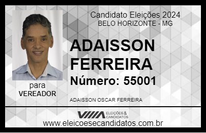 Candidato ADAISSON OSCAR 2024 - BELO HORIZONTE - Eleições