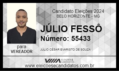 Candidato JÚLIO FESSÔ 2024 - BELO HORIZONTE - Eleições