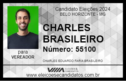 Candidato CHARLES BRASILEIRO 2024 - BELO HORIZONTE - Eleições